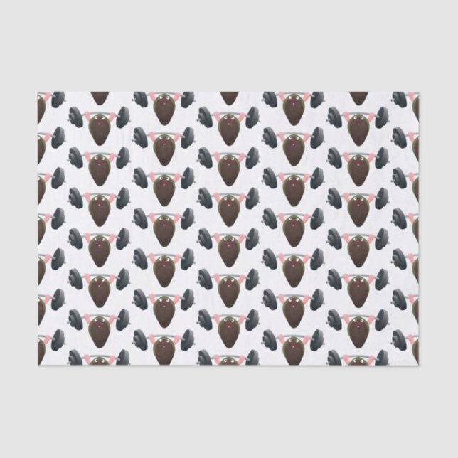 Papel De Seda Mussel gracioso trabajando en ilustracion personal (Anverso)