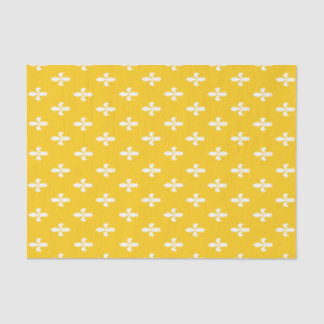 Papel De Seda Mustard Victorian Fleur de Lys
