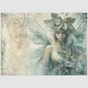 Papel De Seda Mysage Green Fairy Decoupage