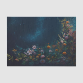 Papel De Seda Mysterious Twilight, Moth Floral Companion FLIPPED