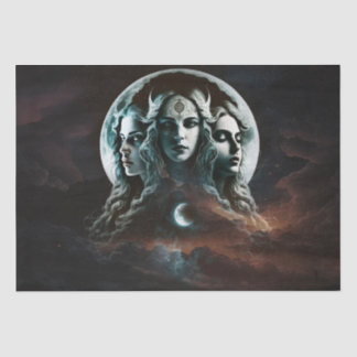 Papel De Seda Mystic Triple Goddess Twist Decoupage Tissue Paper