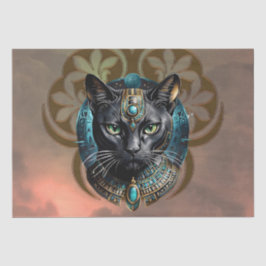Papel De Seda Mystical cat of Egypt, black as night