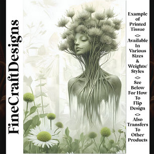 Papel De Seda Mystical Earth Spirit Mother Nature W4 Decoupage