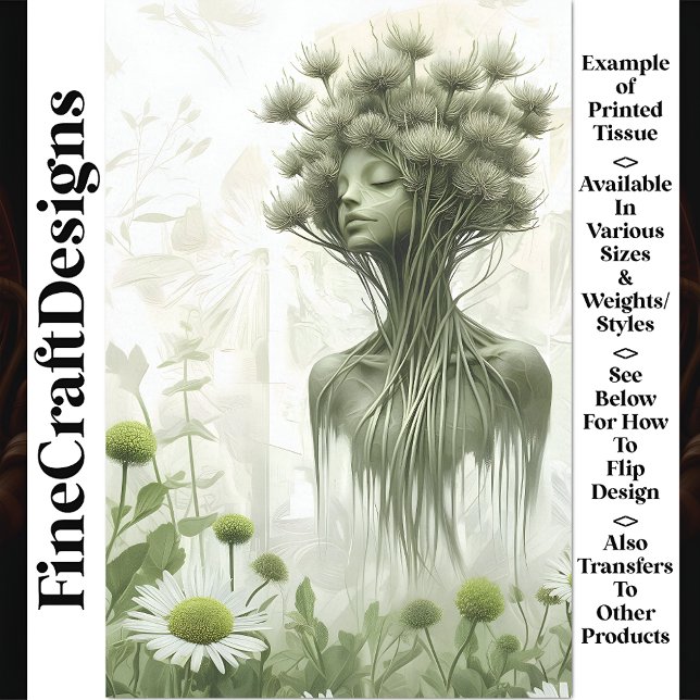 Papel De Seda Mystical Earth Spirit Mother Nature W4 Decoupage (Subido por el creador)