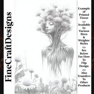 Papel De Seda Mystical Earth Spirit Mother Nature W5 Decoupage