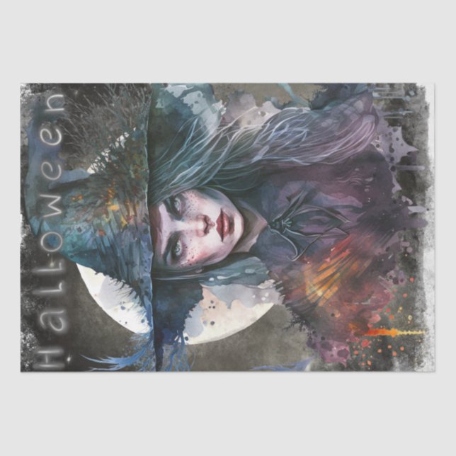 Papel De Seda Mystical Gothic Witch (Anverso)
