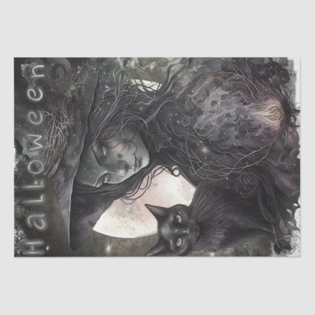 Papel De Seda Mystical Gothic Witch (Anverso)