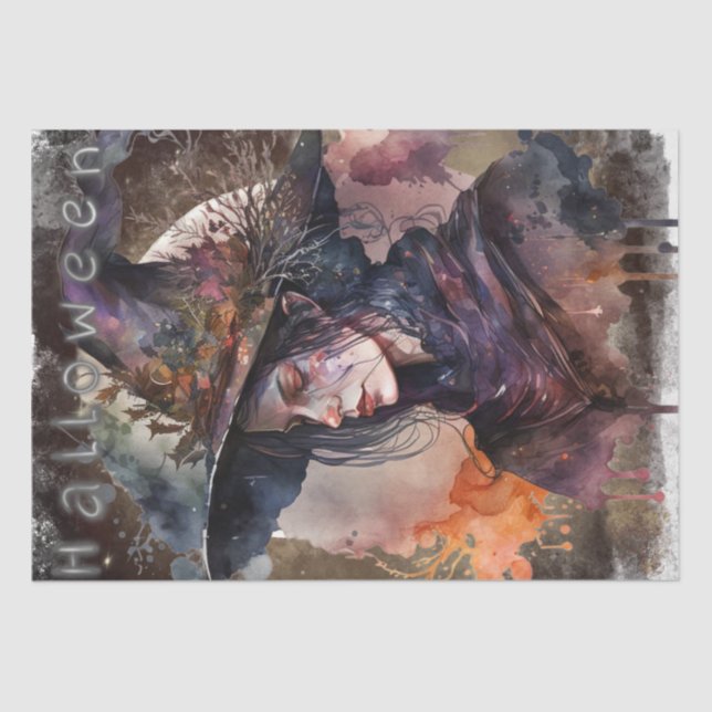 Papel De Seda Mystical Gothic Witch (Anverso)