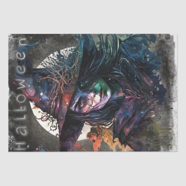 Papel De Seda Mystical Gothic Witch (Anverso)