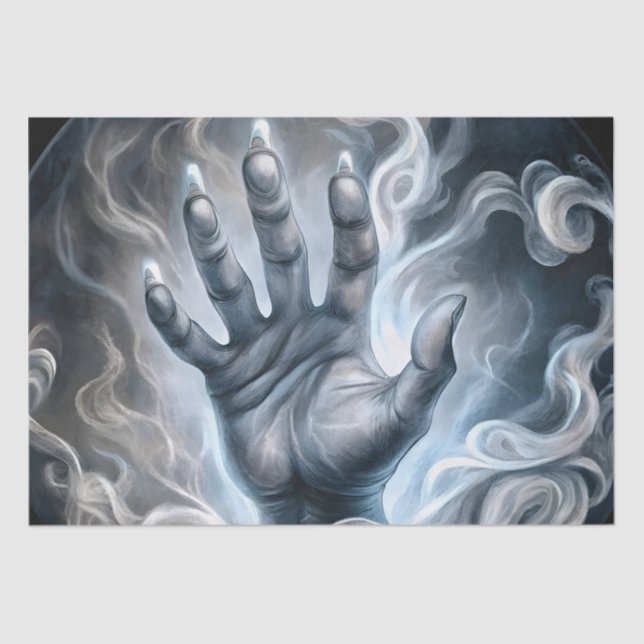 Papel De Seda Mystical Hand Design Tissue Paper (Anverso)
