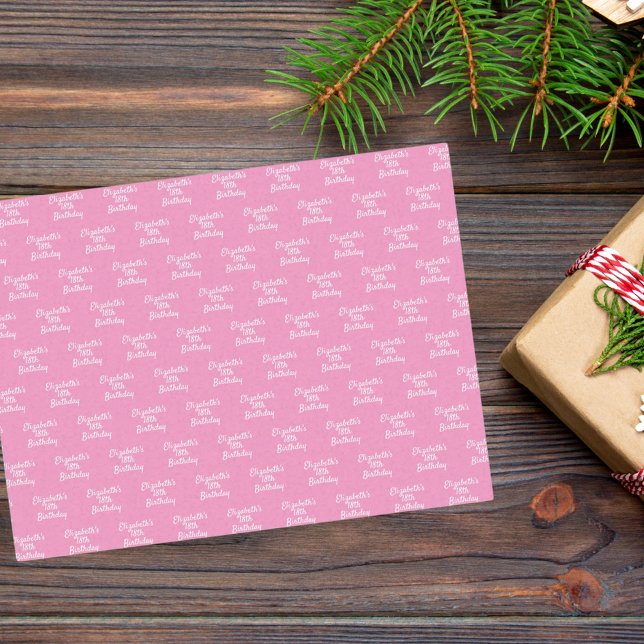 Papel De Seda Nacimiento de mujer con nombre blanco rosa (Subido por el creador)