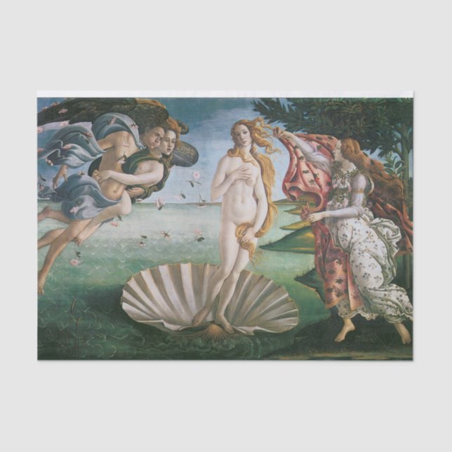Papel De Seda Nacimiento de Venus por Sandro Botticelli, Renaiss (Anverso)