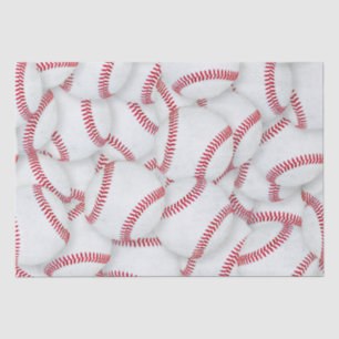 Papel De Seda Nacimiento del patrón de Baseballs en capas