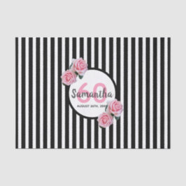 Papel De Seda Nacimiento rosas rosas rosas rosas negras rayas bl