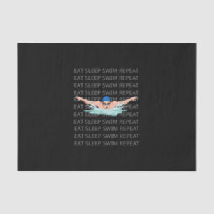 Papel De Seda Nadadora Amor Divertido Natación Niño Deporte