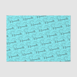 Papel De Seda NAMASTE patrón negro transparente con LINES