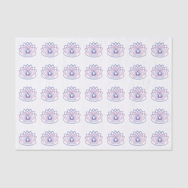 Papel De Seda Namaste Purple and Pink Lotus Flower (Anverso)