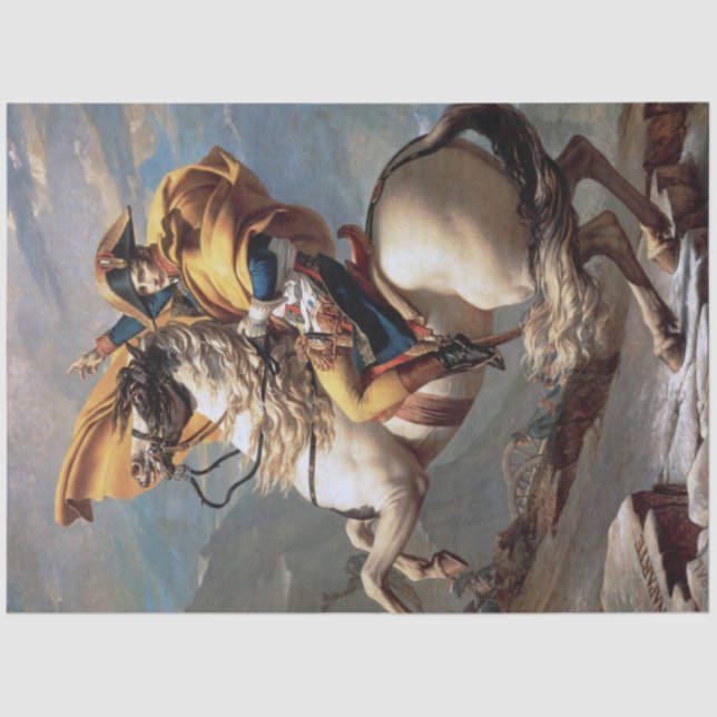 Papel De Seda Napoleón cruzando los Alpes, Jacques-Louis David (Anverso)