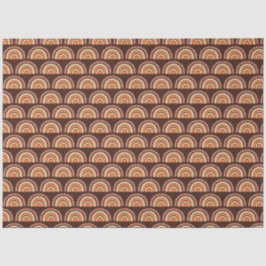 Papel De Seda Naranja arcoiris Boho y Brown