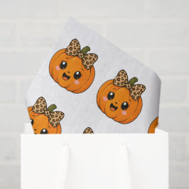 Papel De Seda Naranja Bonito Pequeña Calabaza Halloween Personal