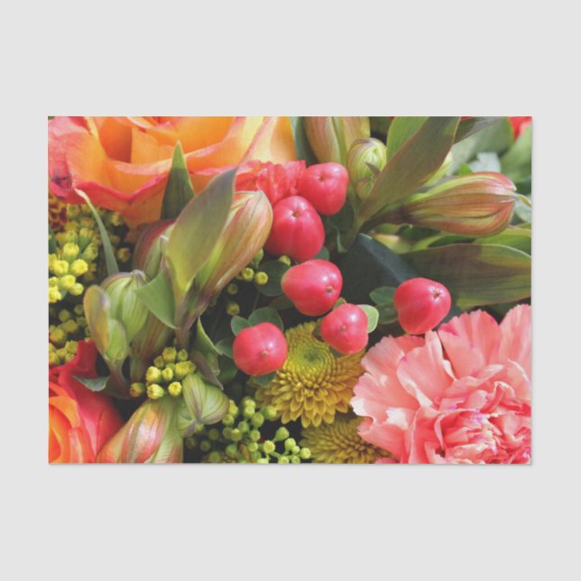 Papel De Seda Naranja Bouquet (Anverso)