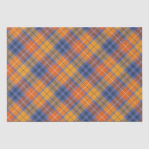 Papel De Seda Naranja Brown Purple Otumn Plaid