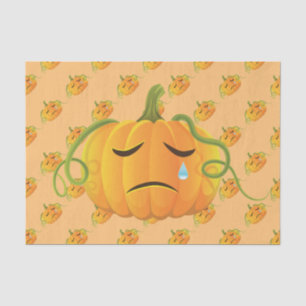 Papel De Seda Naranja Calabaza de Halloween Patrón sin focoNaran