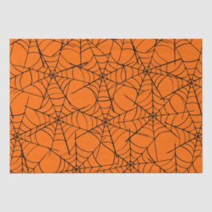 Papel De Seda Naranja Cobweb Halloween