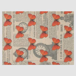 Papel De Seda Naranja cosechado y desenlace de periódicos