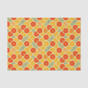 Papel De Seda Naranja Cute Vintage Lime Grapefruit Citrus