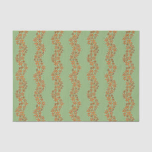 Papel De Seda Naranja de bandas de flor de cadena de margarita c