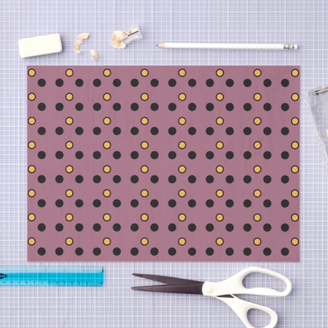 Papel De Seda Naranja de ciruela y negro (Artesanía)