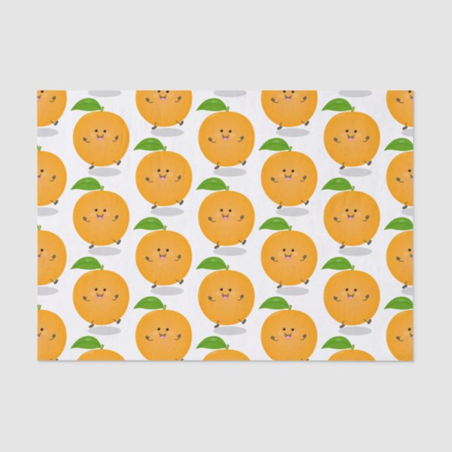 Papel De Seda Naranja de danza dulce cítricos (Anverso)