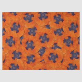 Papel De Seda Naranja de escarlata Poppy patrón sin soldadura