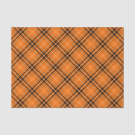 Papel De Seda Naranja de Halloween Tartan