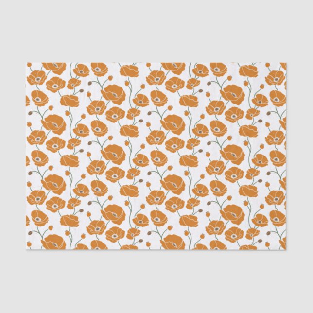Papel De Seda Naranja del campo de los cachorros (Anverso)