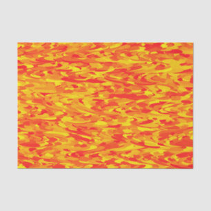 Papel De Seda Naranja del patrón abstracto amarillo rojo