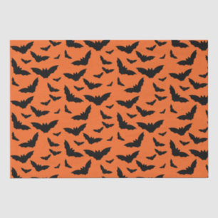 Papel De Seda Naranja divertido y batatas voladoras negras