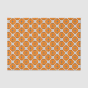 Papel De Seda Naranja floral con textura de amapola Minimalista 