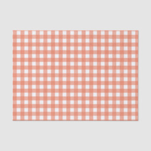 Papel De Seda Naranja gingham