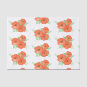 Papel De Seda Naranja Poppies