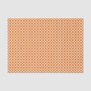 Papel De Seda Naranja Profundo de Baldosas Marroquíes de Hallowe