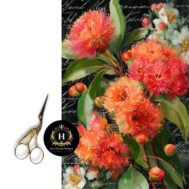 Papel De Seda Naranja Rojo Flor Desnudo de nueces (Create DIY Journal Covers Bursting with Blooms)