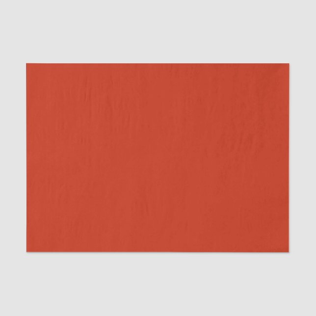 Papel De Seda Naranja Rojo Sólido Moderno (Anverso)