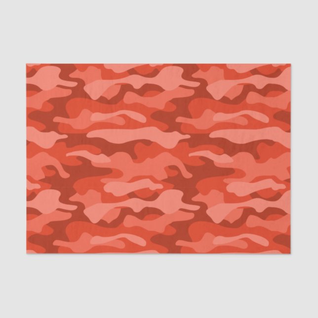 Papel De Seda Naranja Soda Monocolor Camo (Anverso)