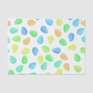 Papel De Seda Naranja VERDE AZUL AQUA COLOR DE AGUA HUEVOS ORIEN