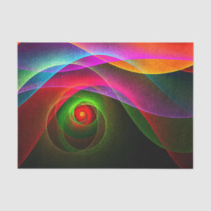 Papel De Seda Naranja Verde Rojo Patrón de arte abstracto modern