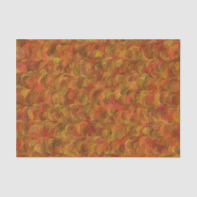 Papel De Seda Naranja Verde Rojo Resumen Patrón sin foco (Anverso)