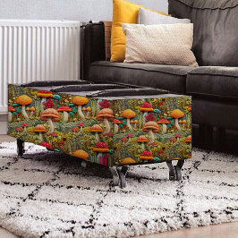 Papel De Seda Naranja y desenlace del bordado de hongo rojo