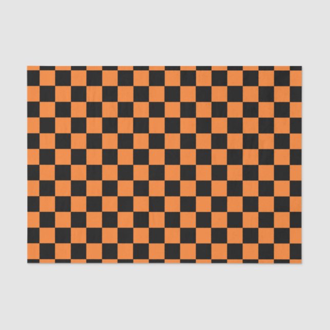 Papel De Seda Naranja y negro (Anverso)